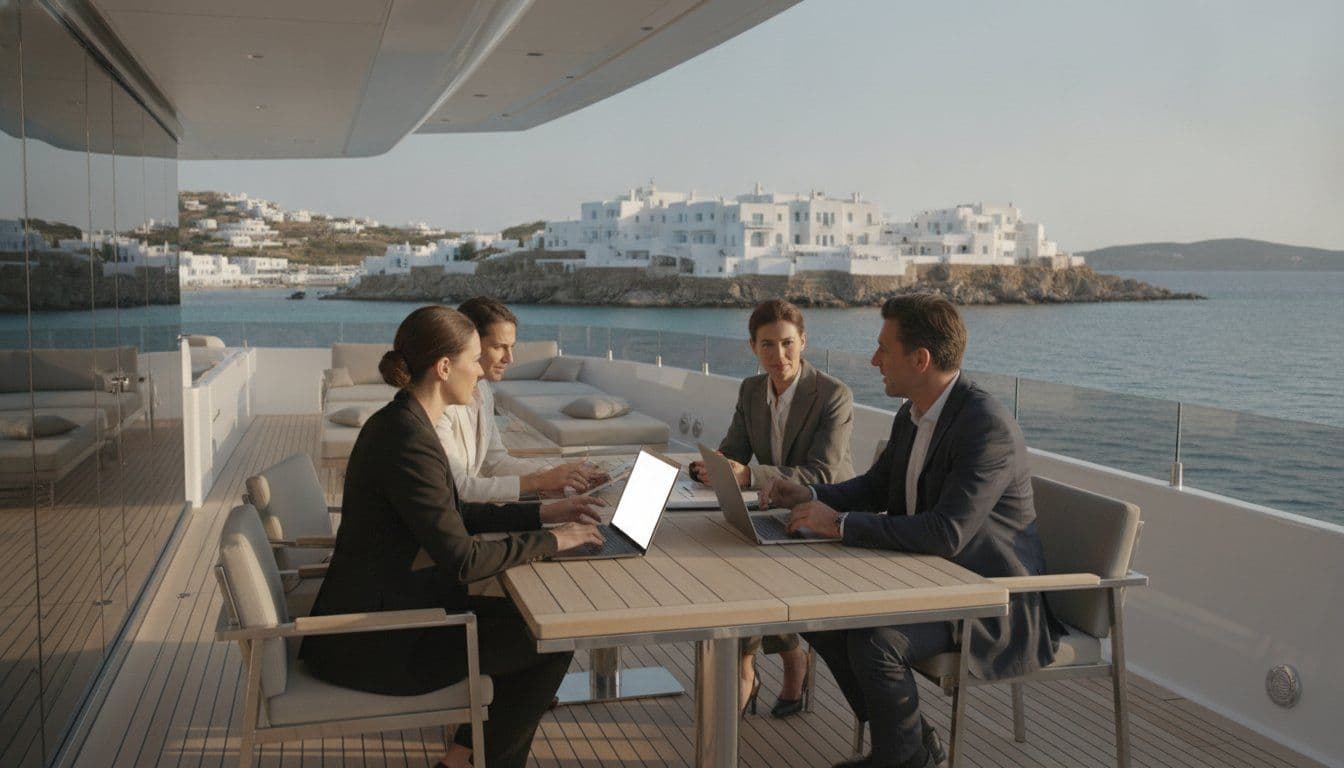 Corporate Yacht Charter Mykonos: The 2026 Executive Guide to Luxury Business Events
