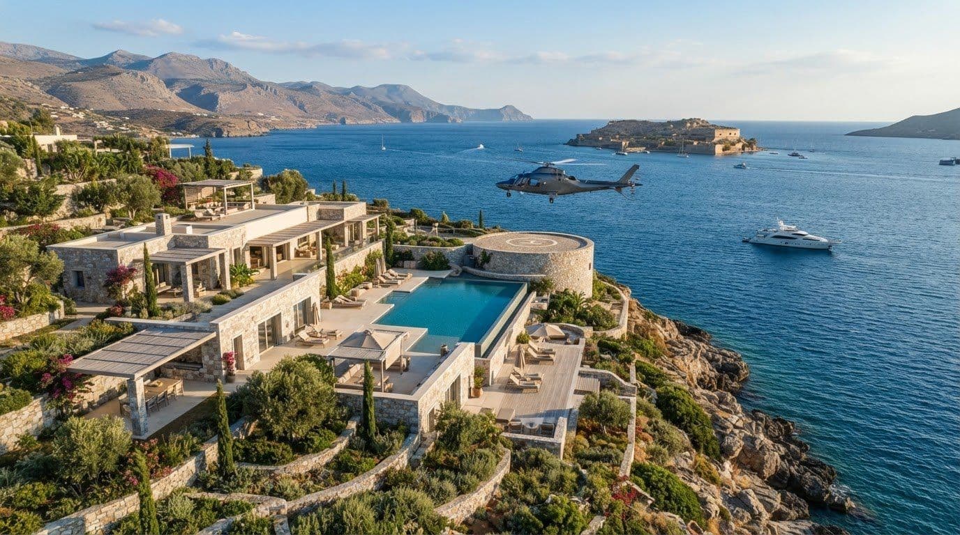 Crete Luxury Villa with Helipad Near Elounda: 2026 Rental Guide