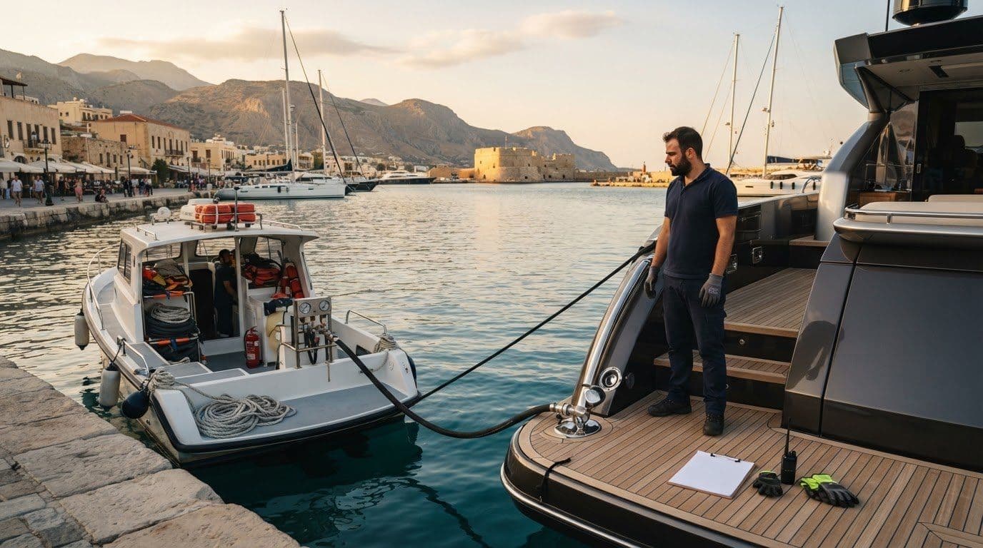 Private Yacht Charter in Heraklion, Crete: How to Plan Fuel Bunkering