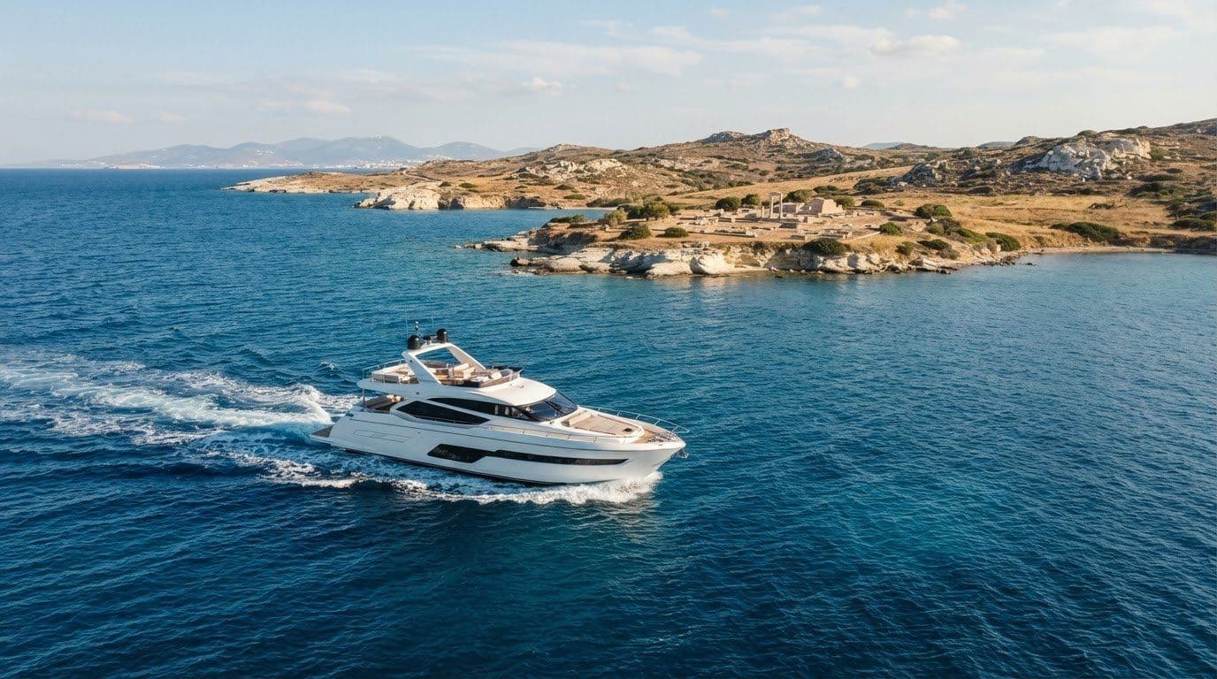 Private Yacht Cruise from Antiparos to Despotiko’s Ancient Sanctuary