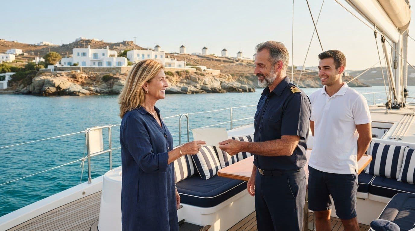 Typical Crew Gratuity Percentage on Greek Charters: A 2026 Guide