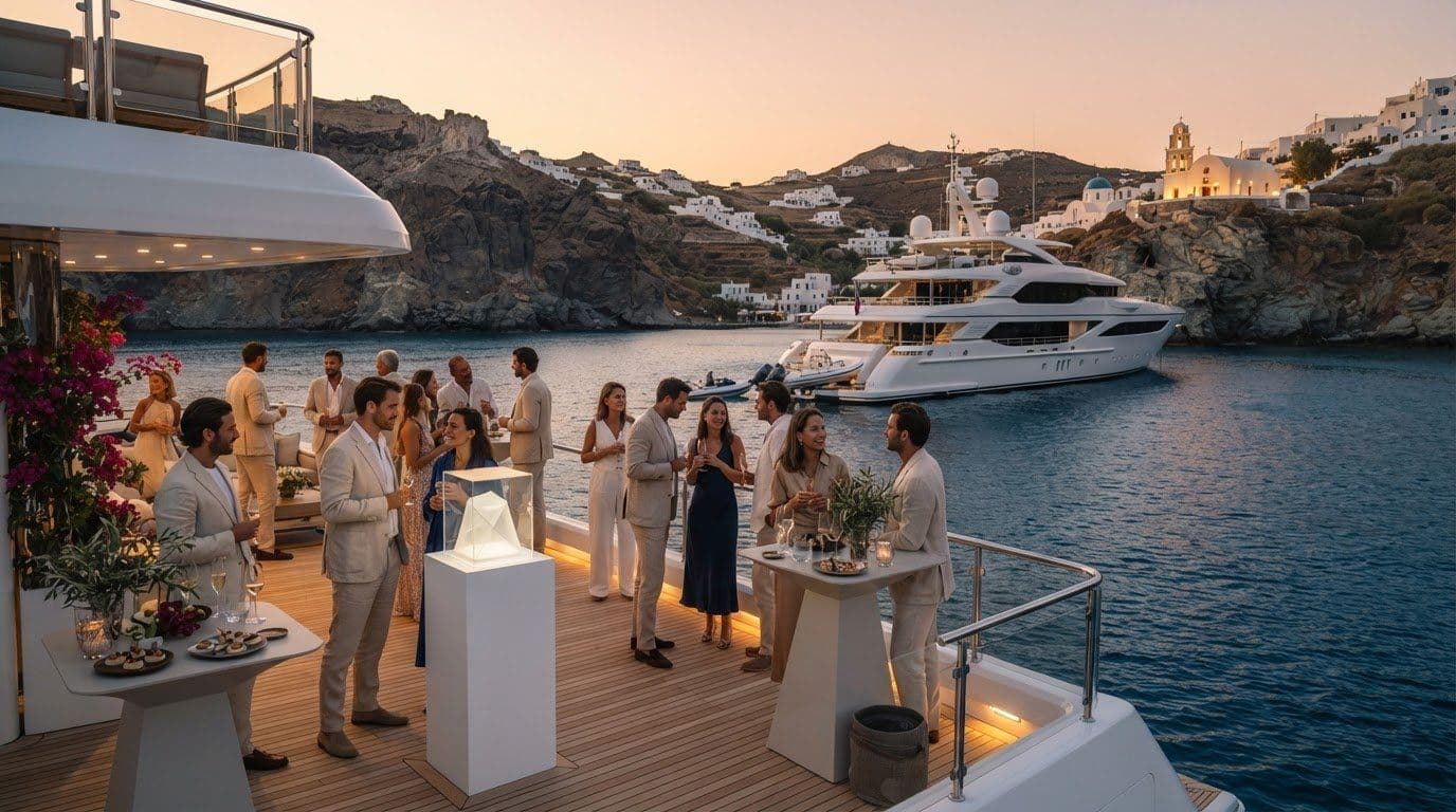 Discrete Brand Launch Event Planning Aboard Mega Yachts in Greece