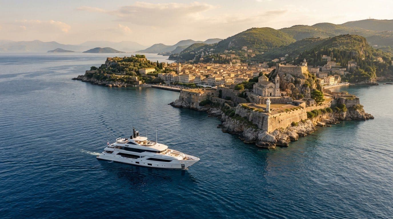 Crewed Yacht Trips in the Ionian Islands and Corfu Castles