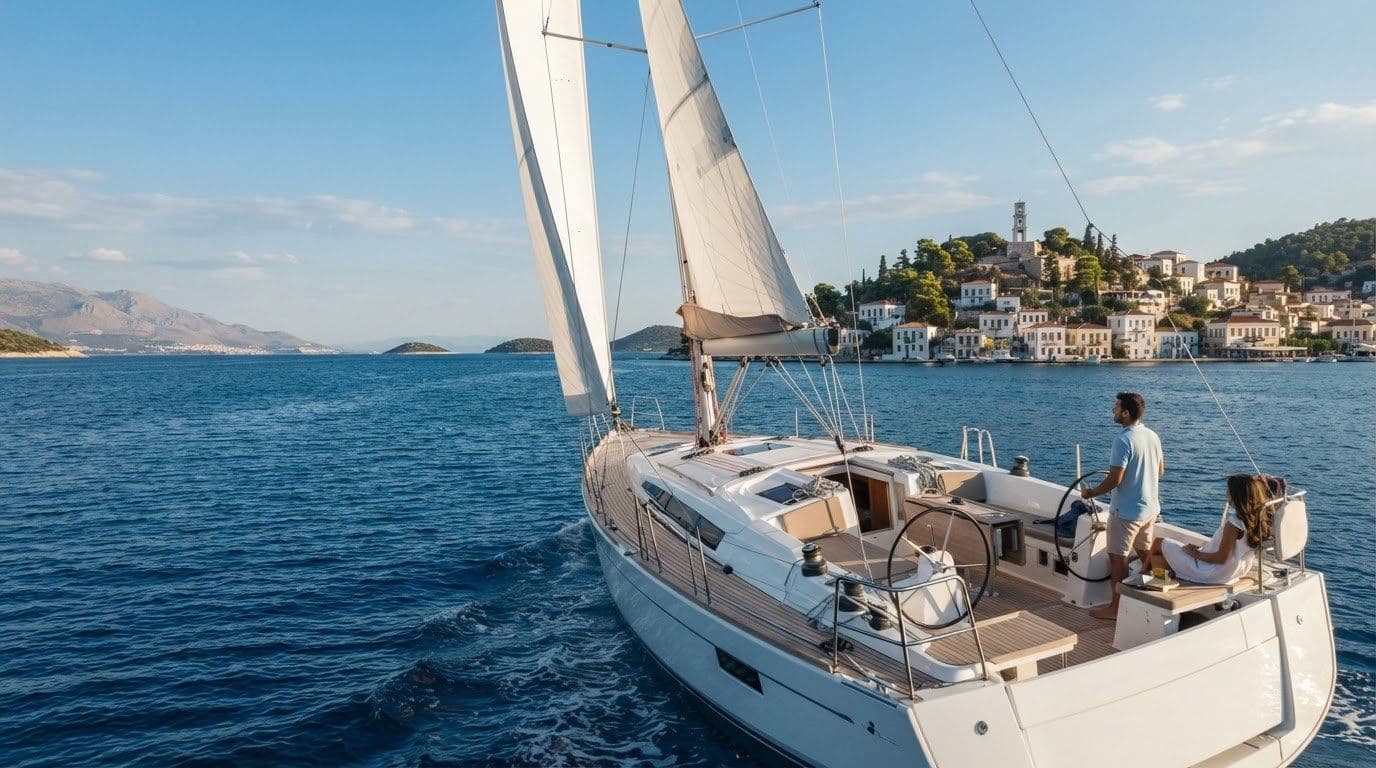 Crewed Yacht Charter from Athens to Poros: Costs and Route
