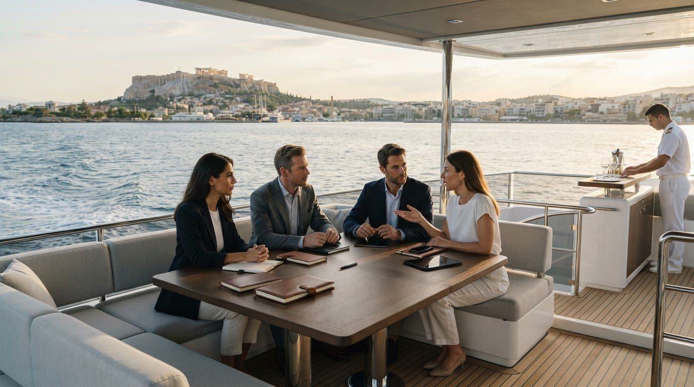 Corporate Yacht Charters in Athens for Business Meetings