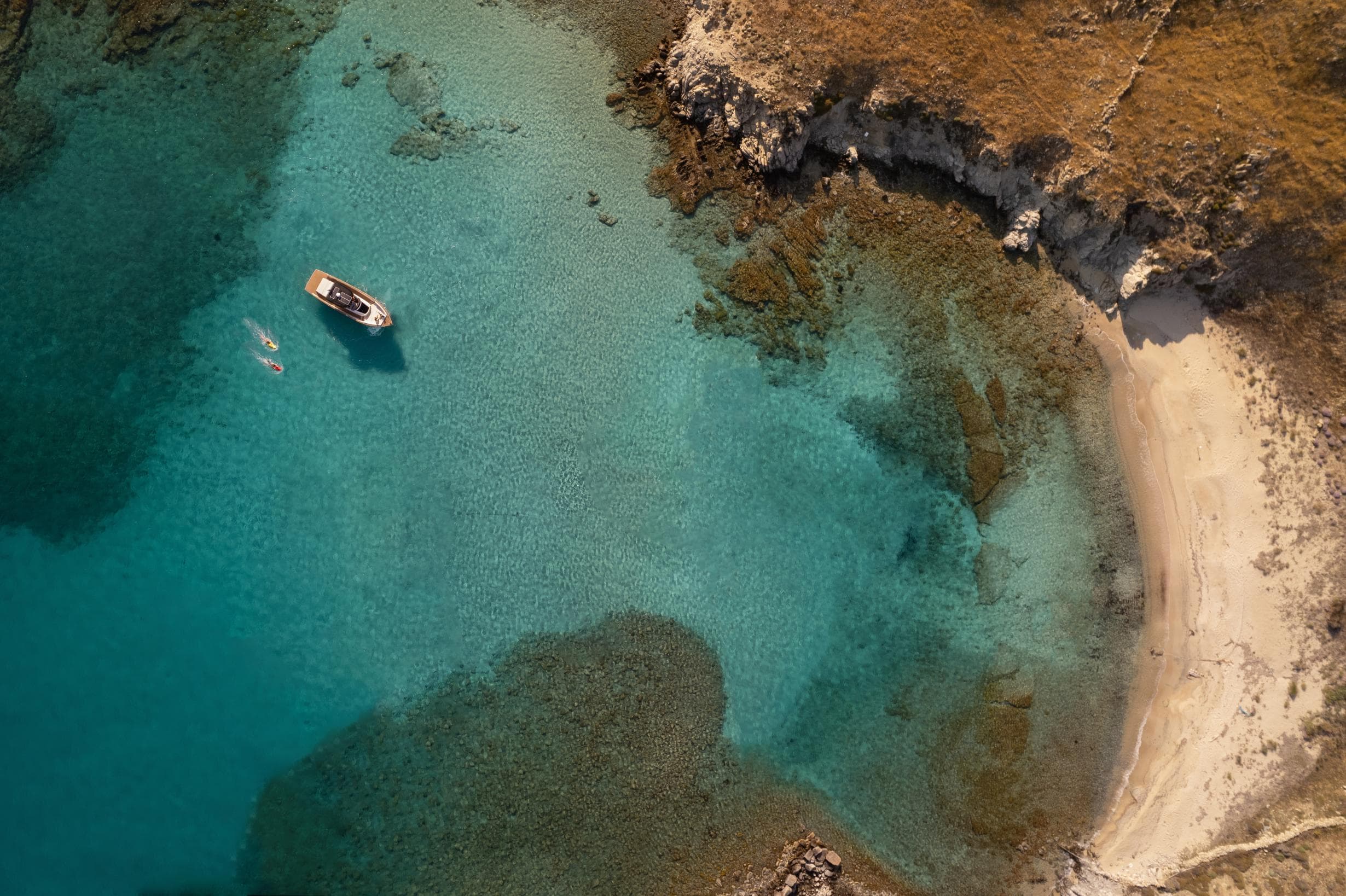Rhenia, Delos & Mykonos Southern Coast | Private 8-hour yacht experience with Pershing 54 Open