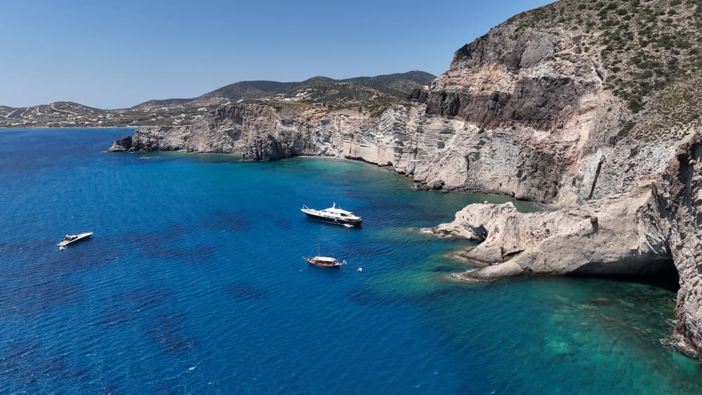 Antiparos & Panteronisi from Paros | Private 8-hour yacht experience
