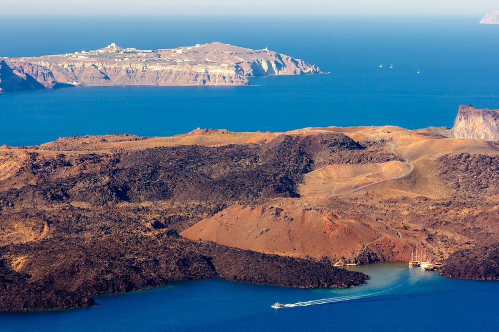 Santorini  from Naxos | Private 8-hour yacht experience  with Technohull 40 Explorer T